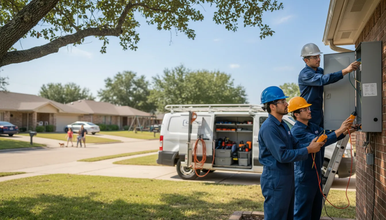 Certified electrician providing emergency electrical services in Aurora, IA